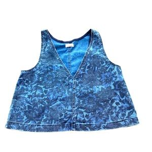 Ariztia Wilfred Free denim cropped tank